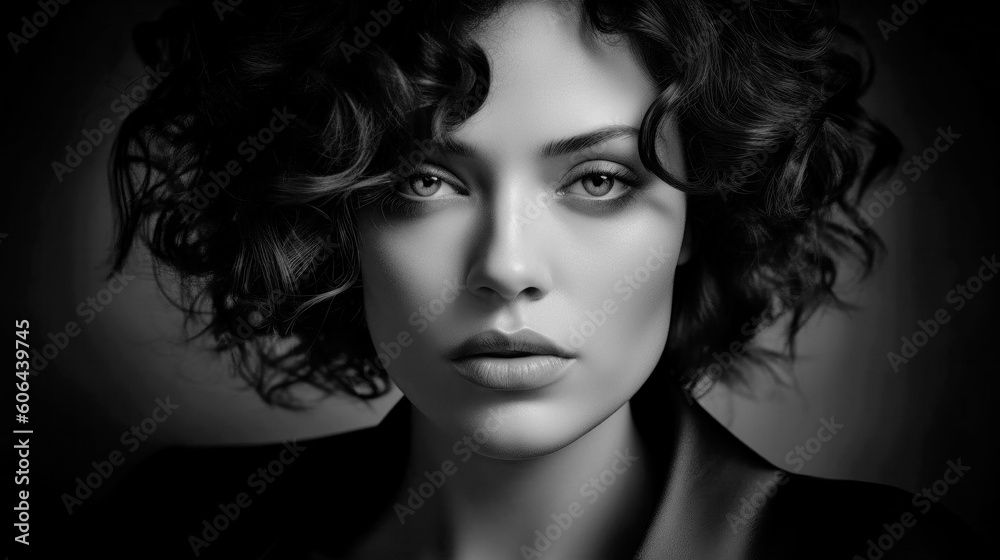 Very Pretty Woman Portrait in extreme LowKey Style Digital Art Generative AI KI Cover Magazin Bachground Very Pretty Woman Portrait in extreme LowKey Style Digital Art Generative AI KI Cover Magazin Bachground