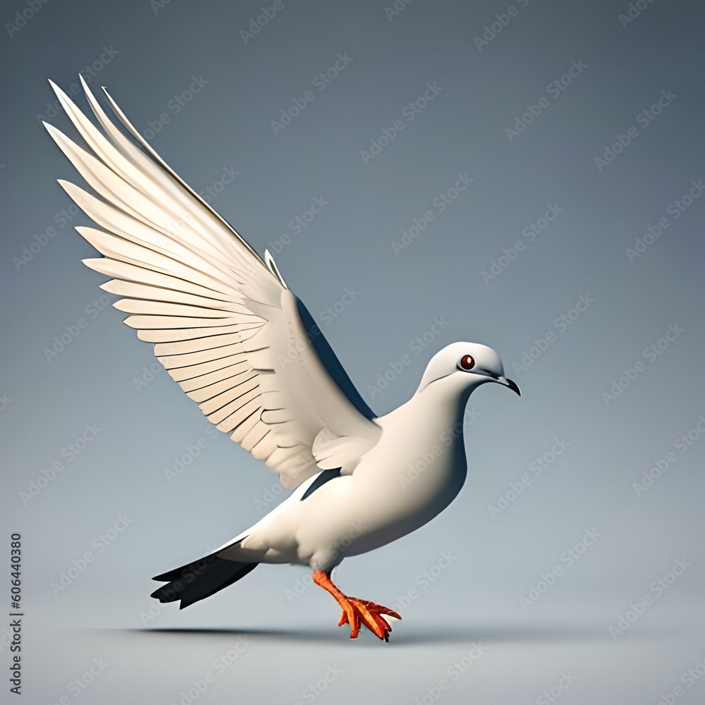 pigeon illustration design generative ai