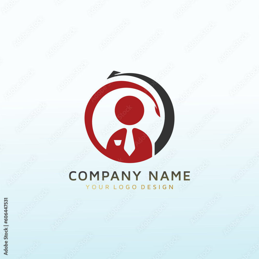 strong and modern logo for a new type of recruitment company