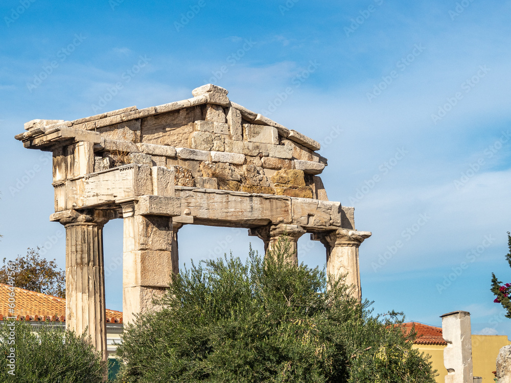 Gate of Athena in Athens Greece.

