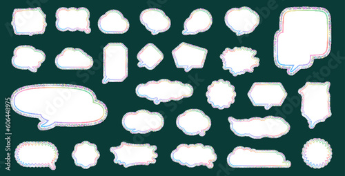 色々な形の吹き出し