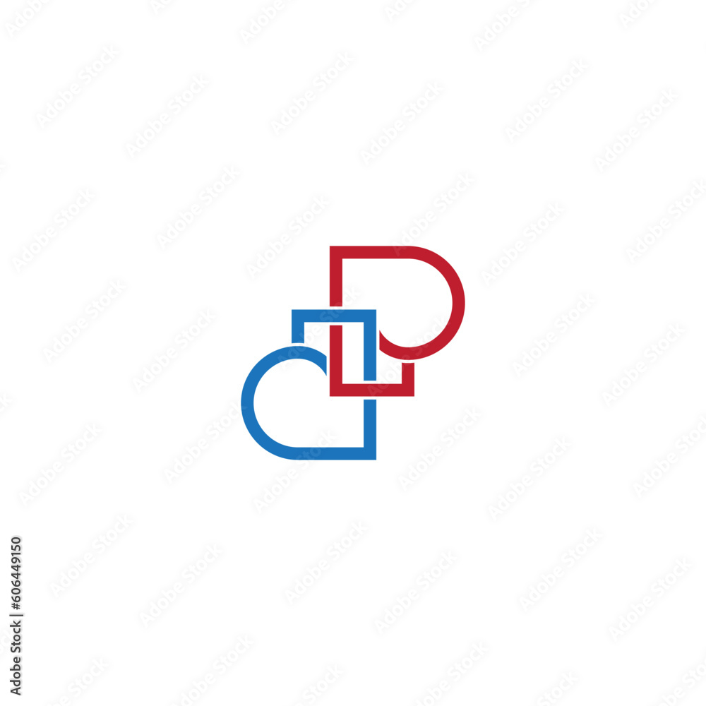 DP or PD letter vector illustration for icon,symbol or logo. DP or PD initials logo DP or PD letter vector illustration for icon,symbol or logo. DP or PD initials logo