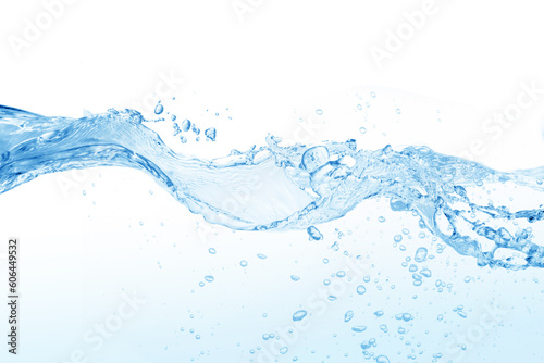 water, water splash isolated on white background, beautiful splashes a clean water