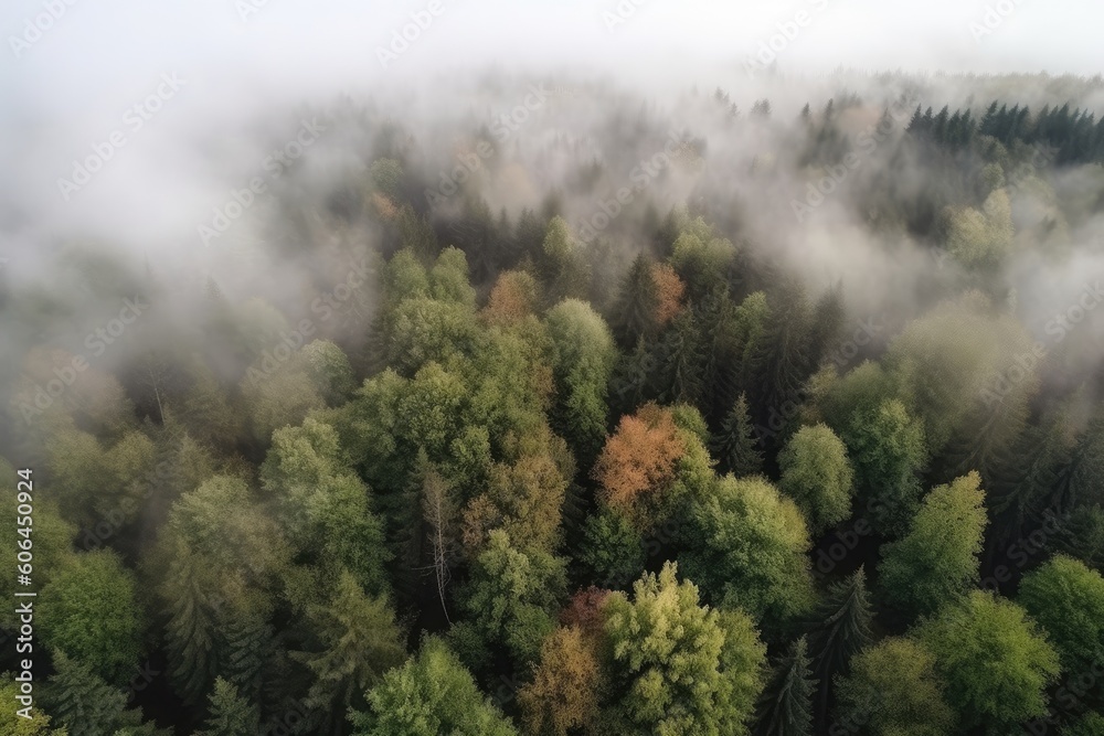 Fog in the forest Fog in the forest