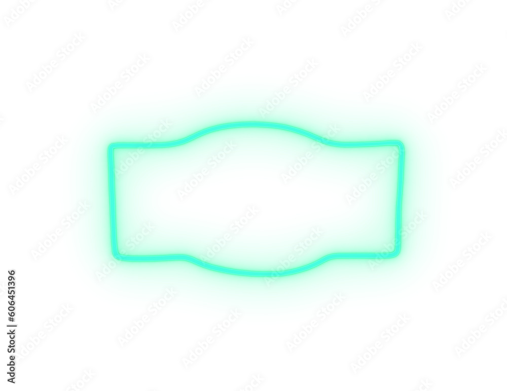 rectangle banner icon neon sign neon light rectangle banner icon neon sign neon light