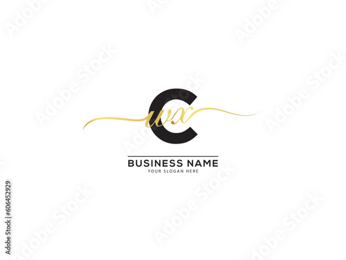 Letter Cwx Initial Fashion Brand Logo For You photo