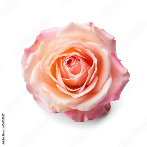 Fresh beautiful rose isolated on white background