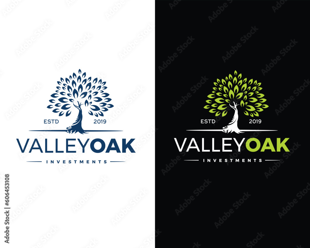 Φωτογραφία Simple and clean tree based logo design for family management, finance, banking, growth, and investment industry
