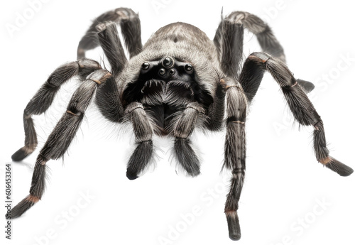 Papier peint Tarantula spider isolated on a white background, generative AI