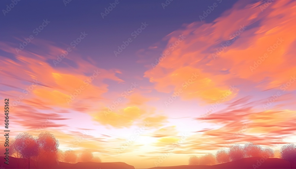 Season concept: Sky autumn sunrise background