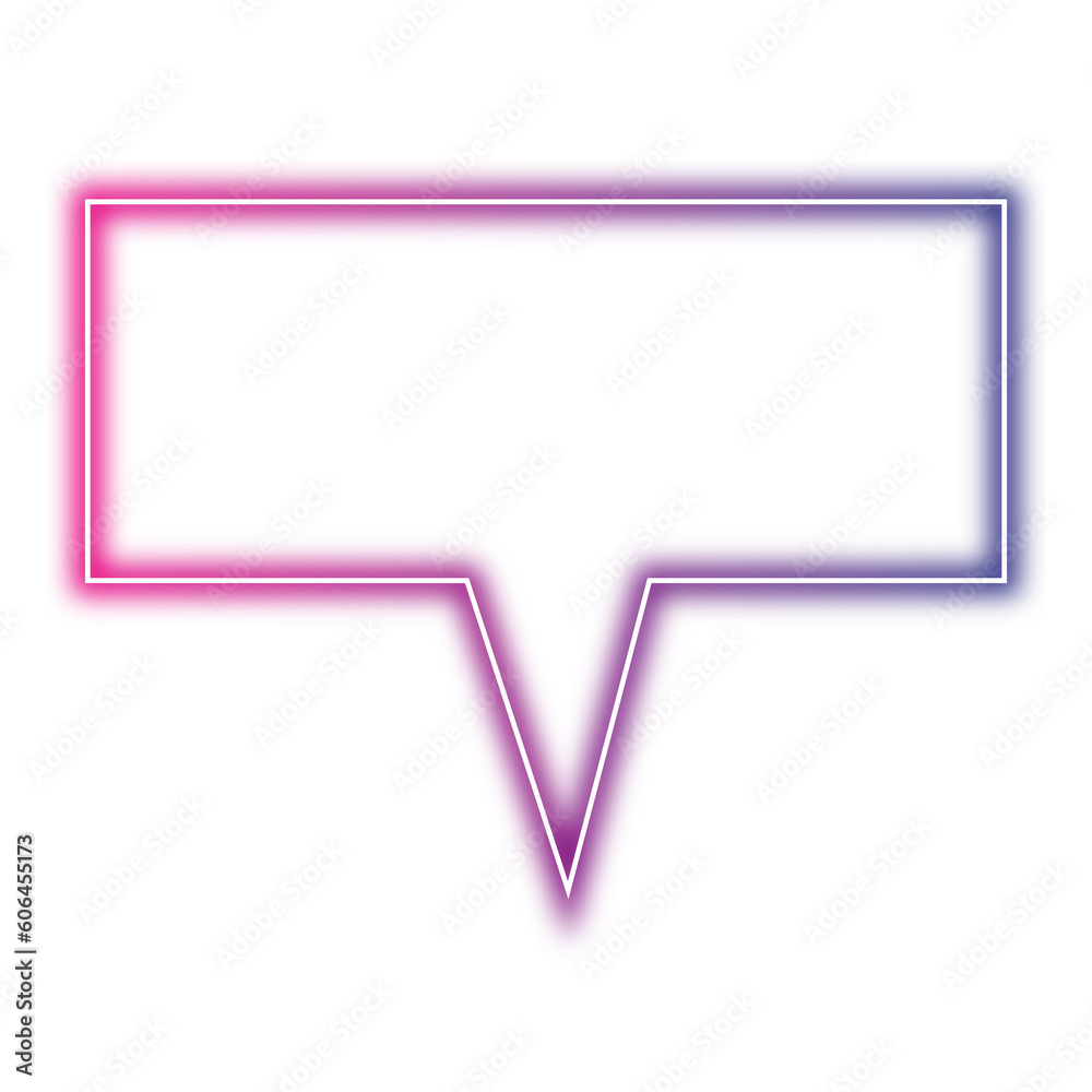 Neon purple chat bubble png. Glowing speech bubble on transparent background. Neon purple chat bubble png. Glowing speech bubble on transparent background.