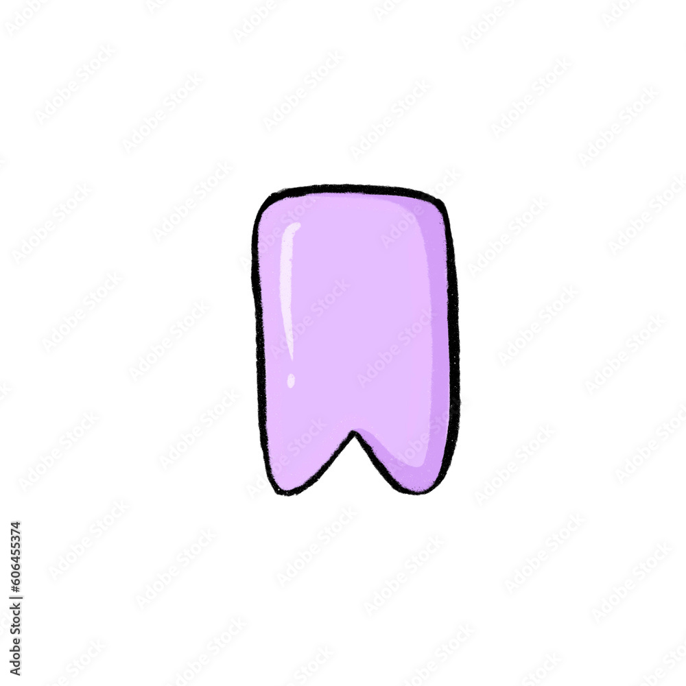 Obraz premium Purple bookmark 