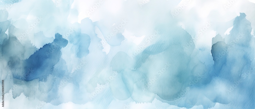 Hand painted blue sky watercolor abstract colorful background - obrazy, fototapety, plakaty 