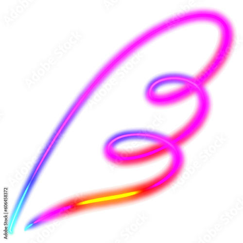 wing neon rainbow