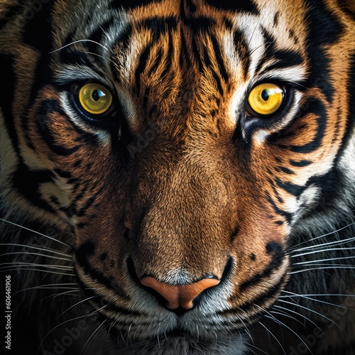 Tiger Tigress close up portrait face only