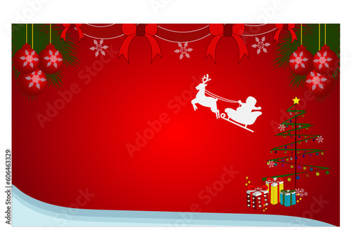 CHRISTMAS BEGROUN OR RED CHRISTMAS AND NEW YEAR GREETING CARD EPS 10
