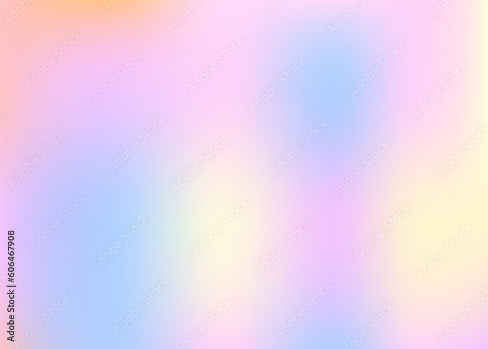 Holographic gradient pastel modern rainbow background. Rainbow abstract blur. Multicolored Vector stock illustration. Colors for design concepts, wallpapers, web, presentations and prints.
