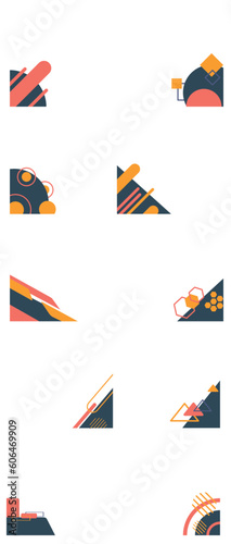 Geometric Corner Shape Set Collection