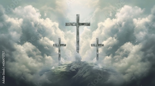 3 crosses in heaven