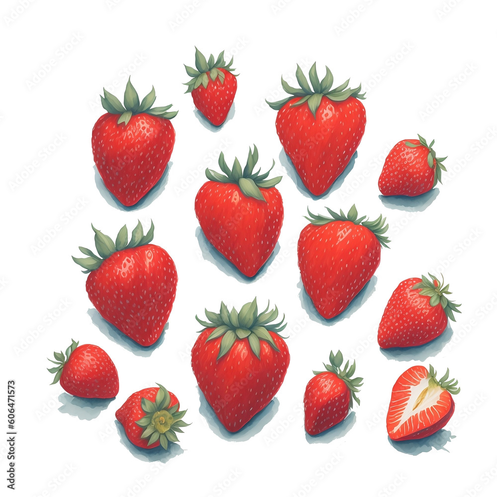 strawberry isolated on white background strawberry isolated on white background