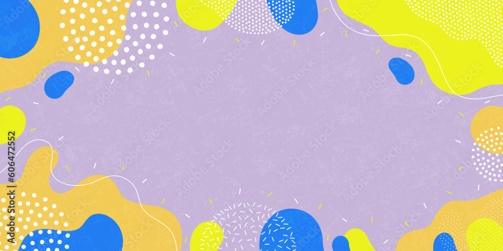 Bright background. Abstract shapes, bright colors. Minimalist pattern background.