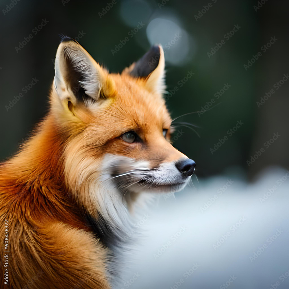 red fox portrait red fox portrait