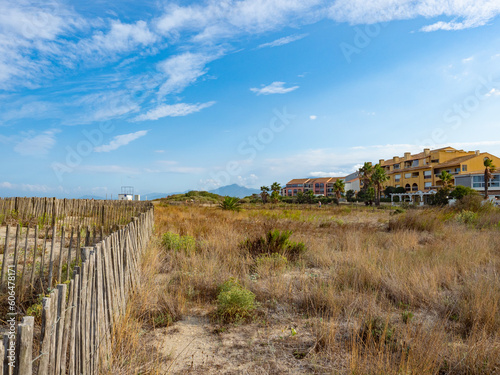 The dunes near the cost of Saint-Cyprien, France.