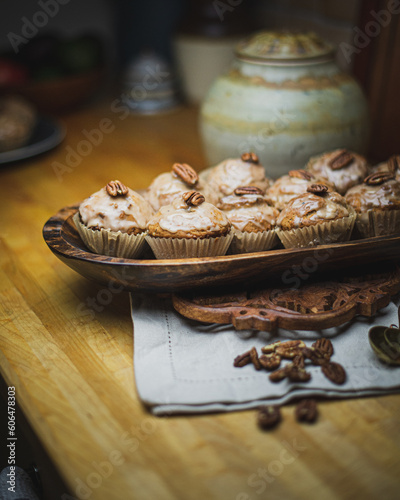 walnut glazed muffins