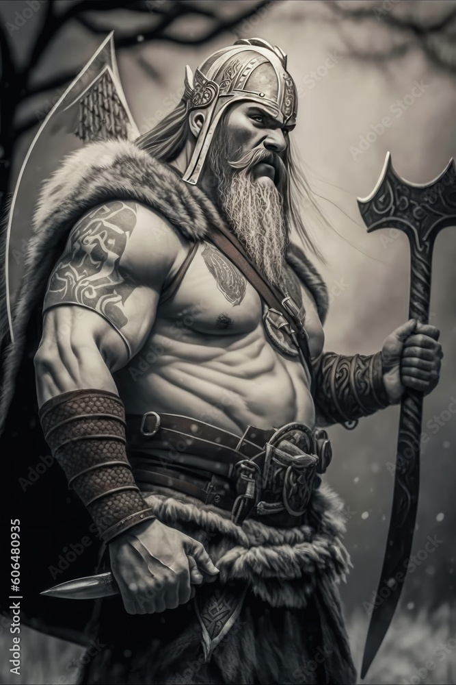 Statue of a person with a sword. AI generated art illustration.
Statue of a person with a sword. AI generated art illustration.
