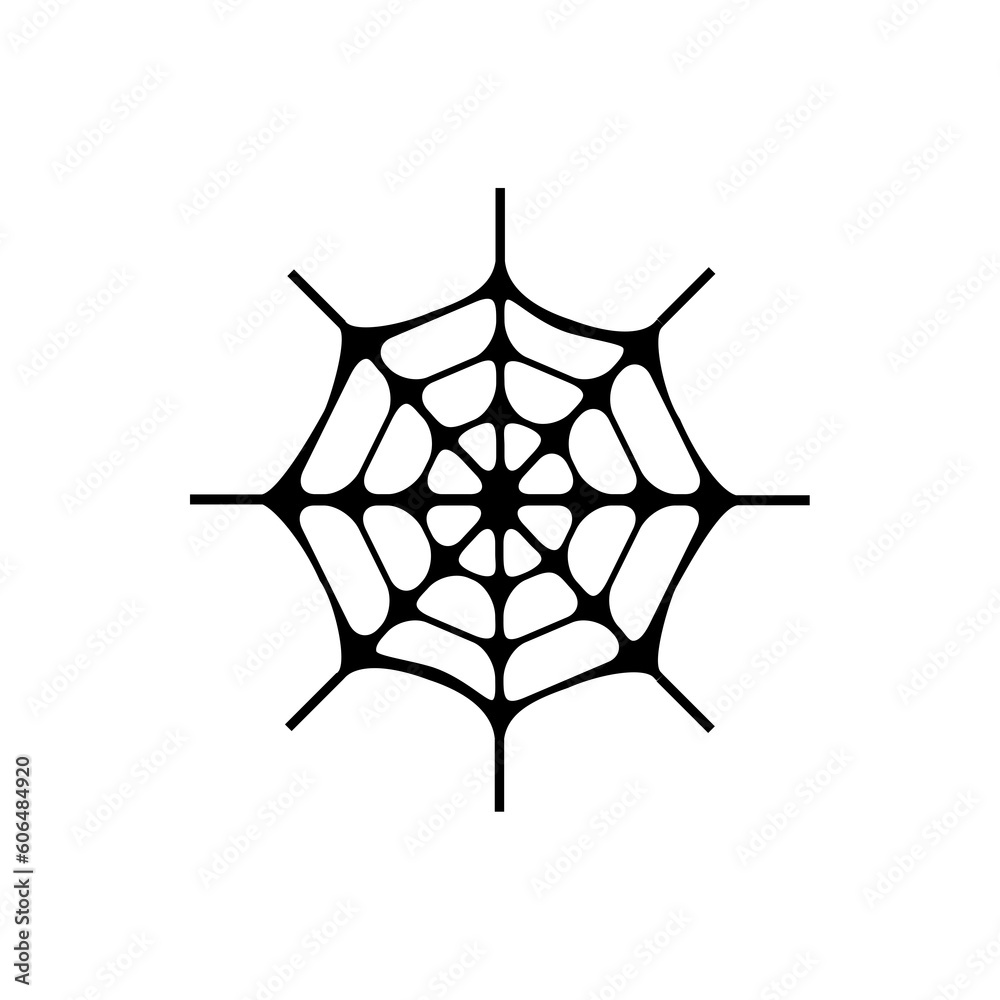 Spider web vektor simple icon - obrazy, fototapety, plakaty 