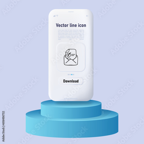 Set of icons emphasizing the importance of individual choice. Personal impact concept. Ui phone app screen. Neomorphism style. Vector line icon for Business