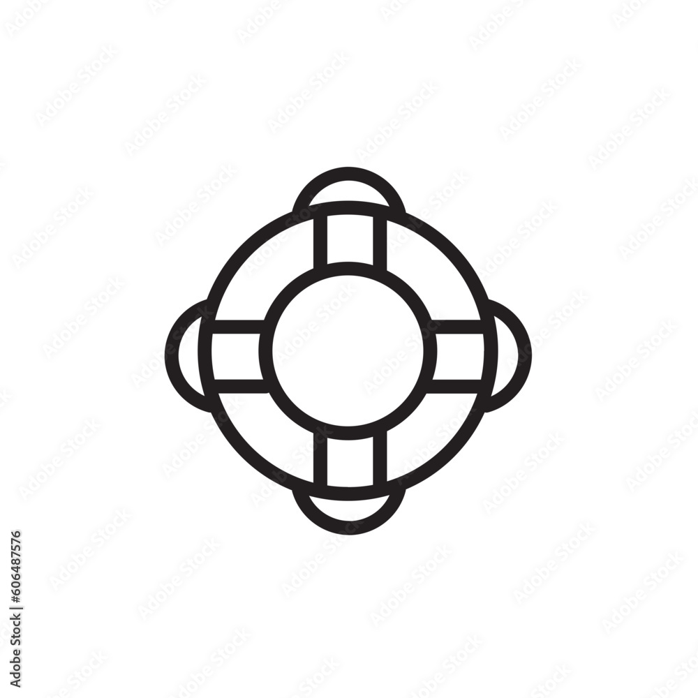 Jacket Life Sea Outline Icon Jacket Life Sea Outline Icon