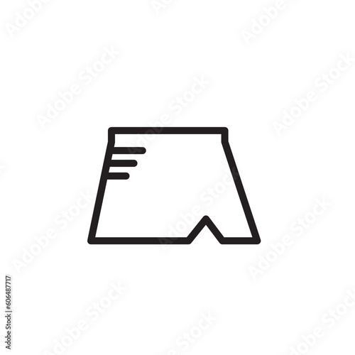 Mini Skirt Clothes Outline Icon