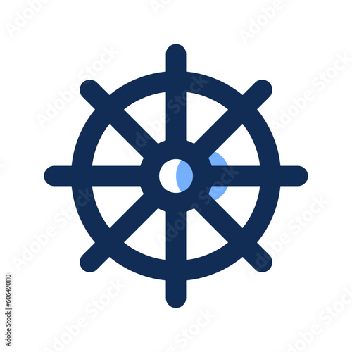 rudder filled line icon