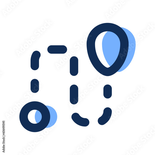 destination filled line icon