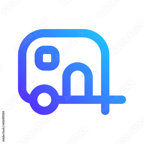 caravan gradient icon