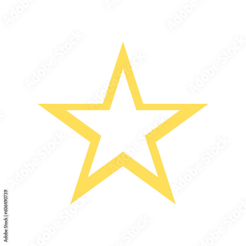 gold star on white