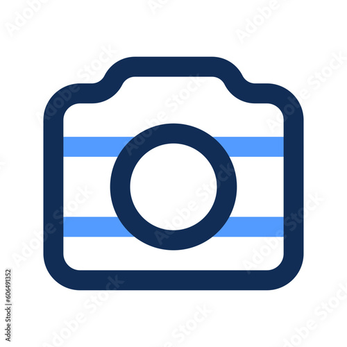 camera outline color icon
