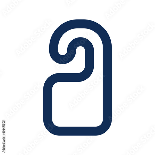 do not disturb outline color icon