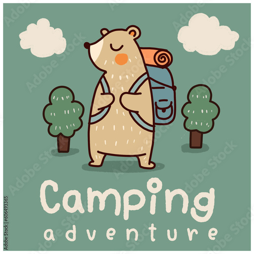 teddy bear with camp