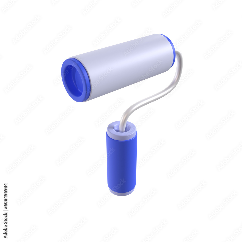 paint roller 3d illustration rendering paint roller 3d illustration rendering