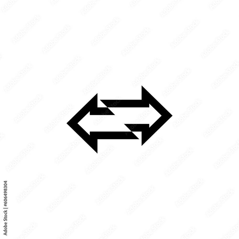 Exchange process arrow icon for web design isolated on white background Exchange process arrow icon for web design isolated on white background