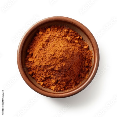 Chipotle powder isolated on white background. Generative AI