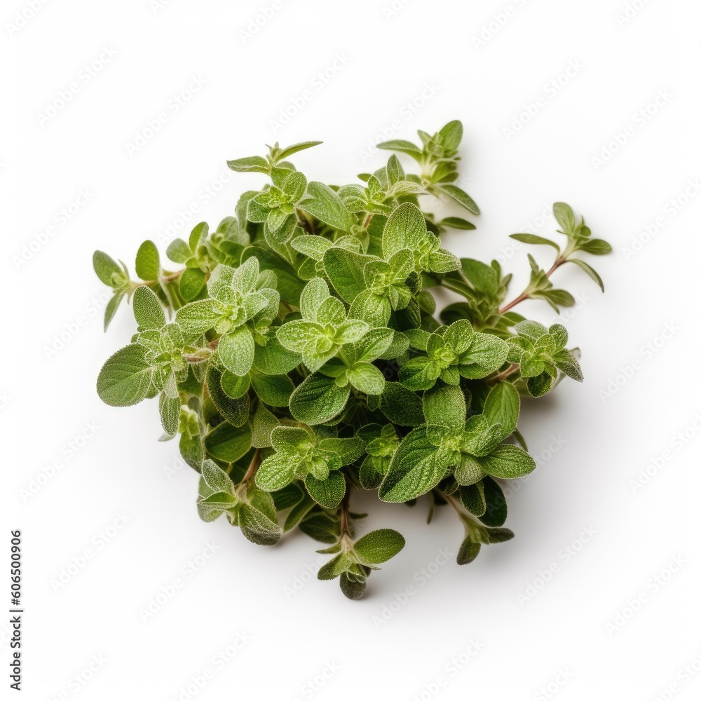 Oregano isolated on white background. Generative AI Oregano isolated on white background. Generative AI