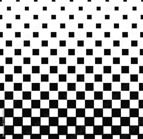 Spatial illusion square pattern design.