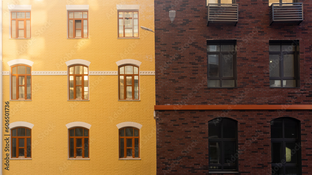 cityscape, urban background, group of facades of modern and vintage buildings cityscape, urban background, group of facades of modern and vintage buildings