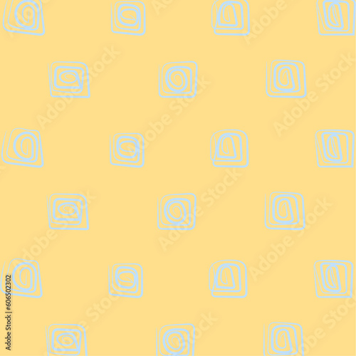 Hand-drawn pattern. A vector seamless pattern defines geometric texture shapes. Abstract polka dot style background in delicate summer colors.
