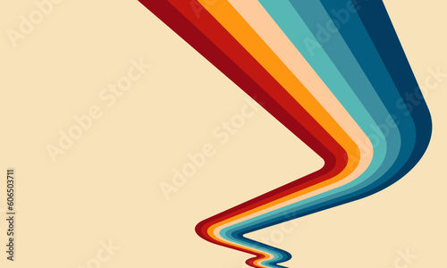 Vintage Striped Backgrounds, Posters, Banner Samples, Retro Colors from the 1970s 1980s, 70s, 80s, 90s. retro vintage 70s style stripes background poster lines. shapes vector design graphic 1980s