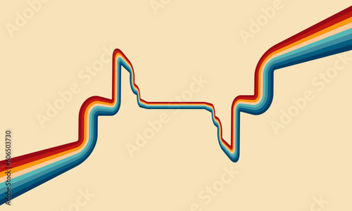 Vintage Striped Backgrounds, Posters, Banner Samples, Retro Colors from the 1970s 1980s, 70s, 80s, 90s. retro vintage 70s style stripes background poster lines. shapes vector design graphic 1980s