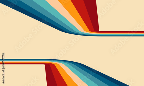 Vintage Striped Backgrounds, Posters, Banner Samples, Retro Colors from the 1970s 1980s, 70s, 80s, 90s. retro vintage 70s style stripes background poster lines. shapes vector design graphic 1980s